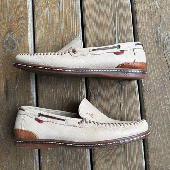EUC Fluchos Premium Leather Cream Slip on Loafers in Men's 45 / US 12 - Picture 3 of 12
